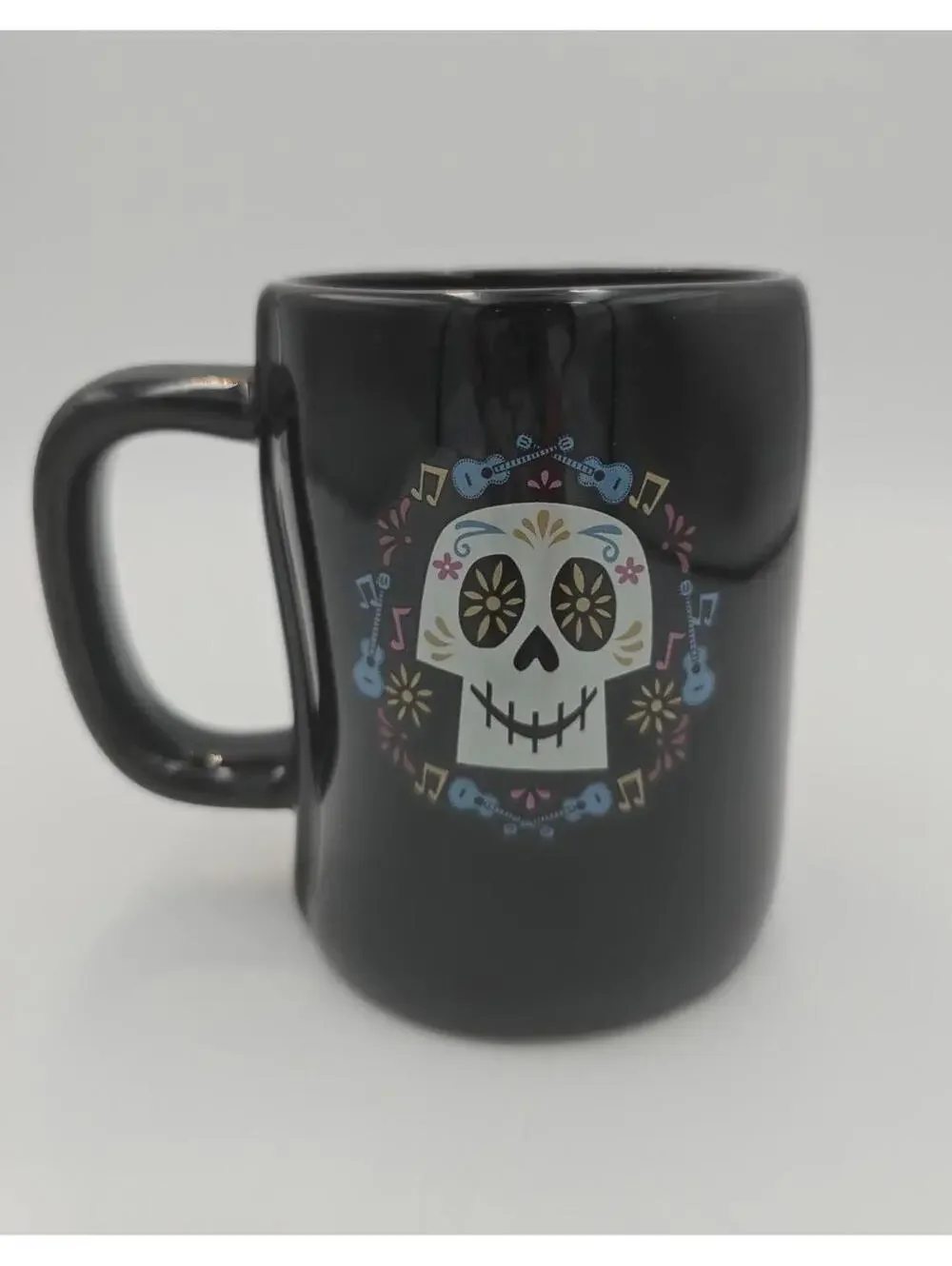 Disney Pixar Coco Un Poco Loco Black Rae Dunn Ceramic Mug